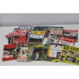 A job lot of assorted vintage football programmes