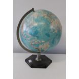 A vintage Philips 12" World globe