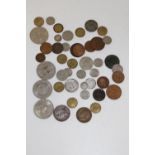 A selection of British coinage including pre 1920 silver coins