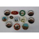 A selection of colliery mining pin badges