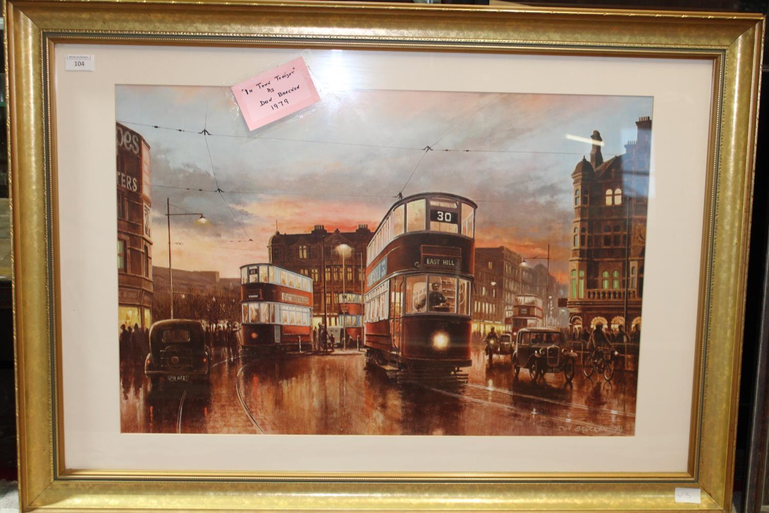 A large framed Jon Breckon print 104x75cm unable to post