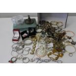 A large selection of costume jewellery etc