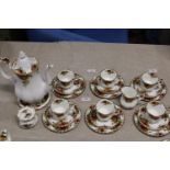 A twenty two piece Royal Albert OCR coffee service