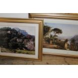 Two large & quality framed landscape prints 96x79cm x 84x73cm unable to post