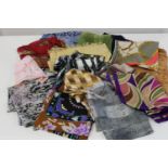 A selection of assorted headscarves