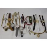 A large selection of gents & ladies watches, as found.