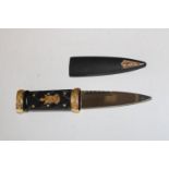 A collectable Skean Dhu knife (Black Watch edition)