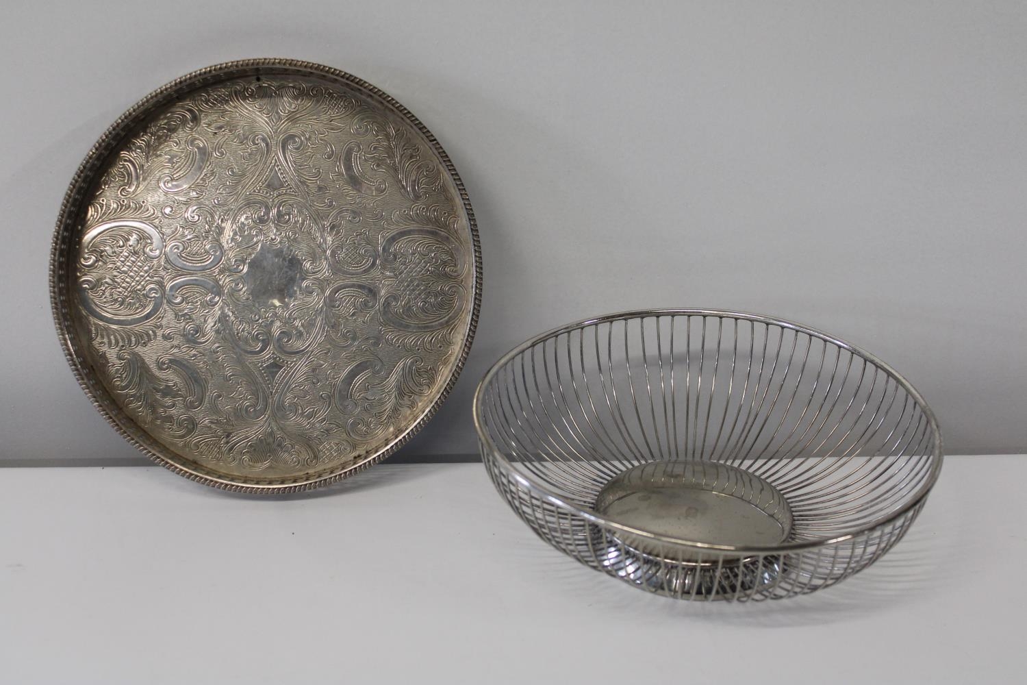 Two pieces of silver plated ware