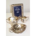 A selection of silver plated ware