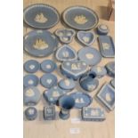 A large selection of Wedgewood Jasper ware