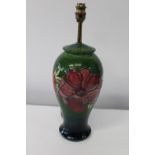 A large Moorcroft table lamp h37cm