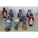 A selection of Wade ceramic figures