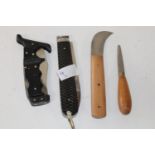 Four assorted pocket knives