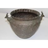 An antique copper Arts & Crafts style planter d25cm