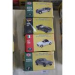 Four new boxed Atlas 1:43 scale model cars