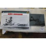 A boxed Atlas model of HMS Barham