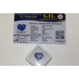 A Tanzanite gemstone with certificate