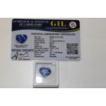 A Tanzanite gemstone with certificate