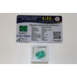 A Emerald gemstone with certificate