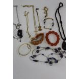 A mixed selection of costume jewellery