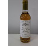 A 1989 bottle of Chateau Rabaud-Promis sauternes