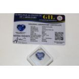 A Tanzanite gemstone with certificate