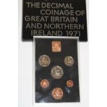 A GB & NI 1971 proof coin set