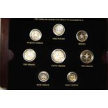 A boxed set of the Emblem series collectors coins