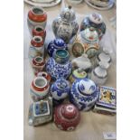A selection of oriental ceramics etc