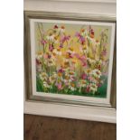An original framed piece of artwork by Rozanne Bell with COA. Frame size 65cm x 65cm Collection Only