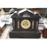 A French slate mantle clock (as found) Collection Only