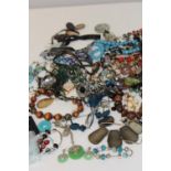 A selection of costume jewellery