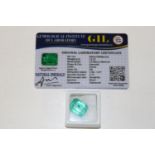 A Emerald gemstone with certificate