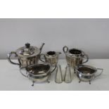 A selection of vintage silver plated ware