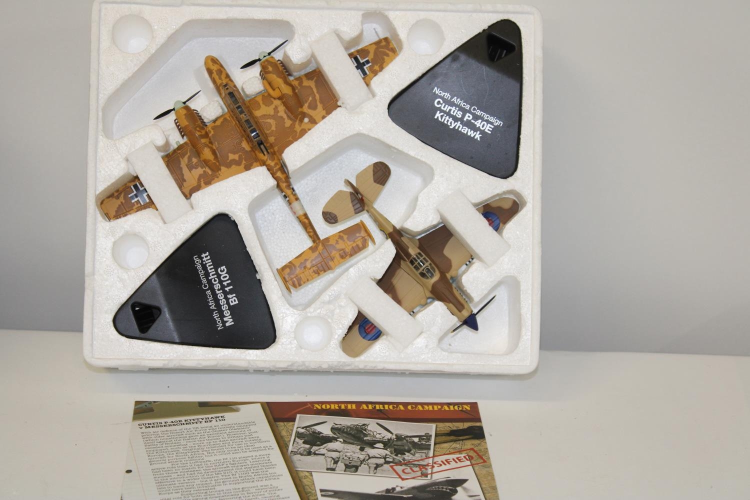 Two boxed Atlas WW2 plane models