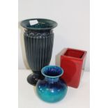 Three assorted ceramic vases