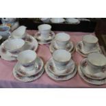 A pretty Queen Anne bone china tea set