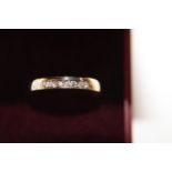 A 9ct gold diamond ring size O 1/2