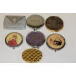 A collection of Ladies compacts