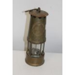 A vintage Eccles miners lamp