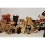 A box of assorted collectors teddy dears