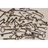 A selection of antique & vintage keys