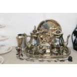 A selection of good quality silver plated ware