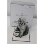 A boxed Royal Doulton Dulux dog with cert. h16cm