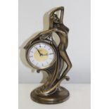 An Art Deco style mantle clock