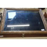 A glazed dealers table top display cabinet 61x52cm Collection Only