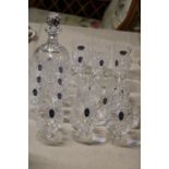 A large selection of Royal Doulton crystal glass ware