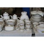 A large Autumn Leaves dinner service Collection Only