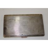 A hallmarked silver cigarette case hallmarked for Birmingham 1950 (200 grams)