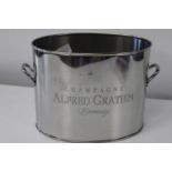 A vintage silver plated champagne bucket by Alfred Gratien